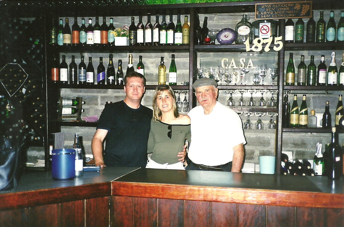 Anselmo e Ana Paula com Luiz Valduga
